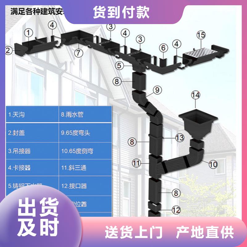 铝合金矩形落水管厂房金属落水管】