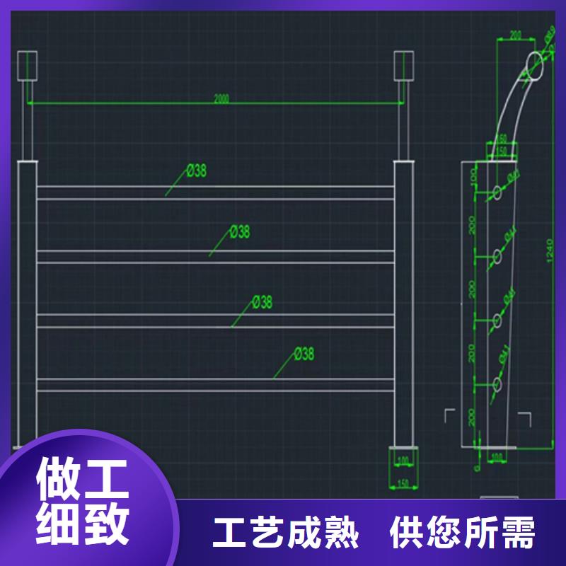 氟碳漆喷塑桥梁护栏安装简便