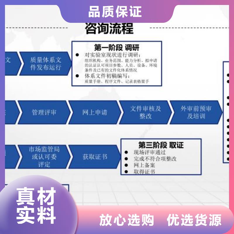 CMA资质认定CNAS申请流程品质有保障