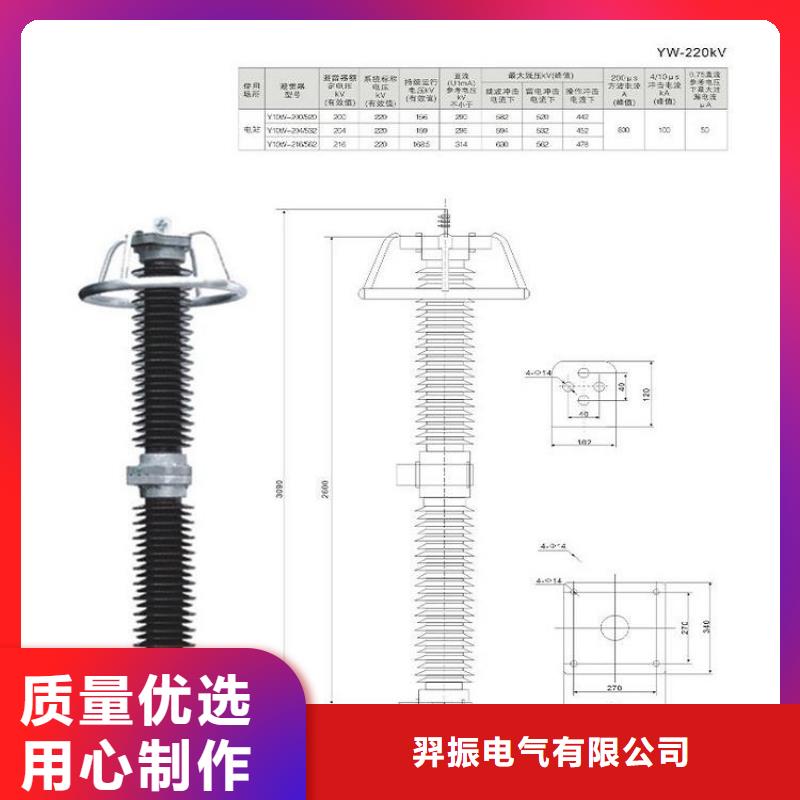 氧化锌避雷器Y10W-100/260天博体育网页版登陆链接