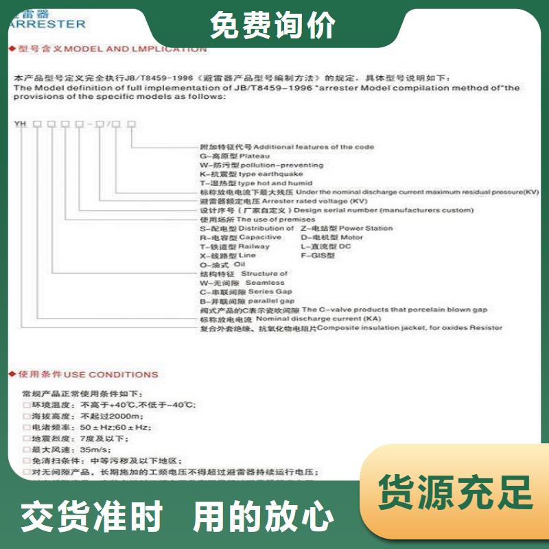 氧化锌避雷器Y10W-200/496【浙江羿振电气有限公司】