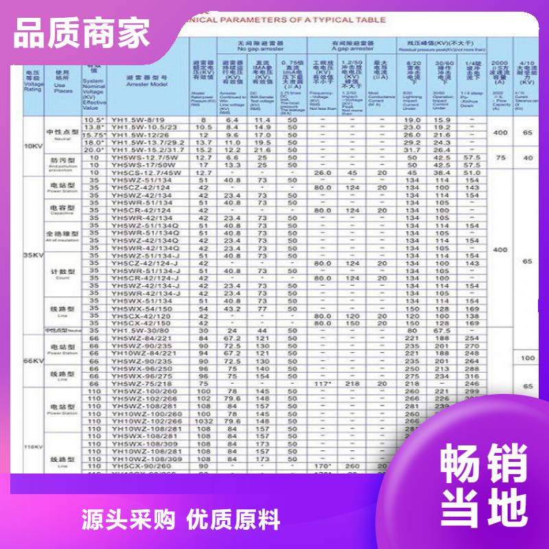 【羿振电气】避雷器YH5WX-51/134