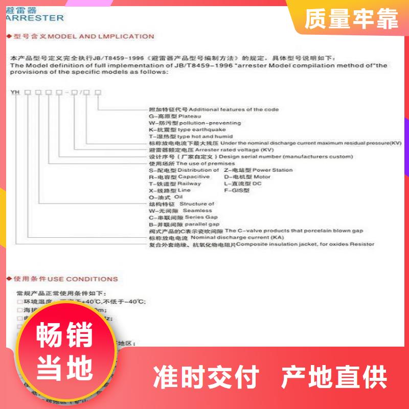 避雷器HY5WZ2-96/232浙江羿振电气有限公司