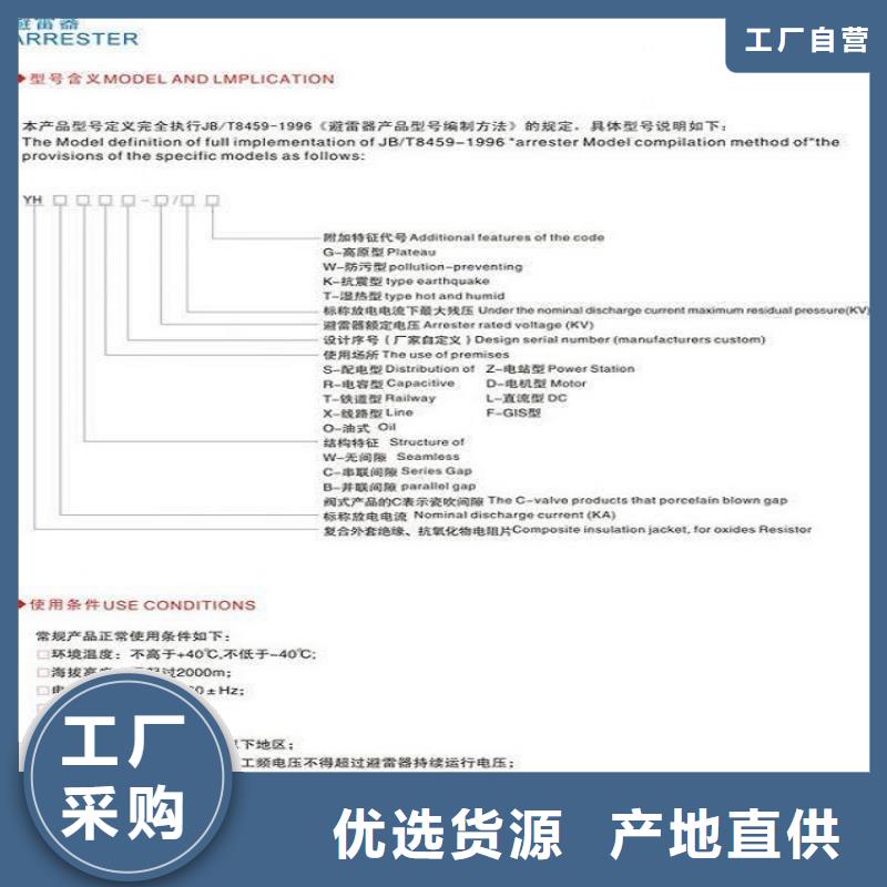 避雷器HY1.5WZ2-42/110