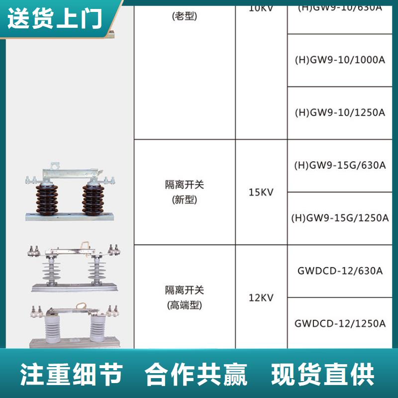 户外高压交流隔离开关：GW9-12G/400A现货供应