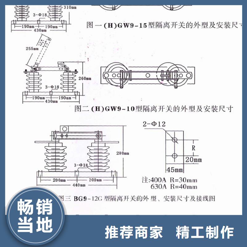 高压隔离开关：HGW9-12G(W)/630图片.