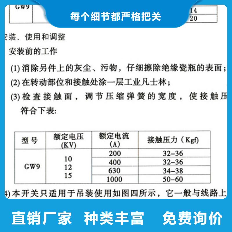 【隔离刀闸】HGW9-12KV/1000