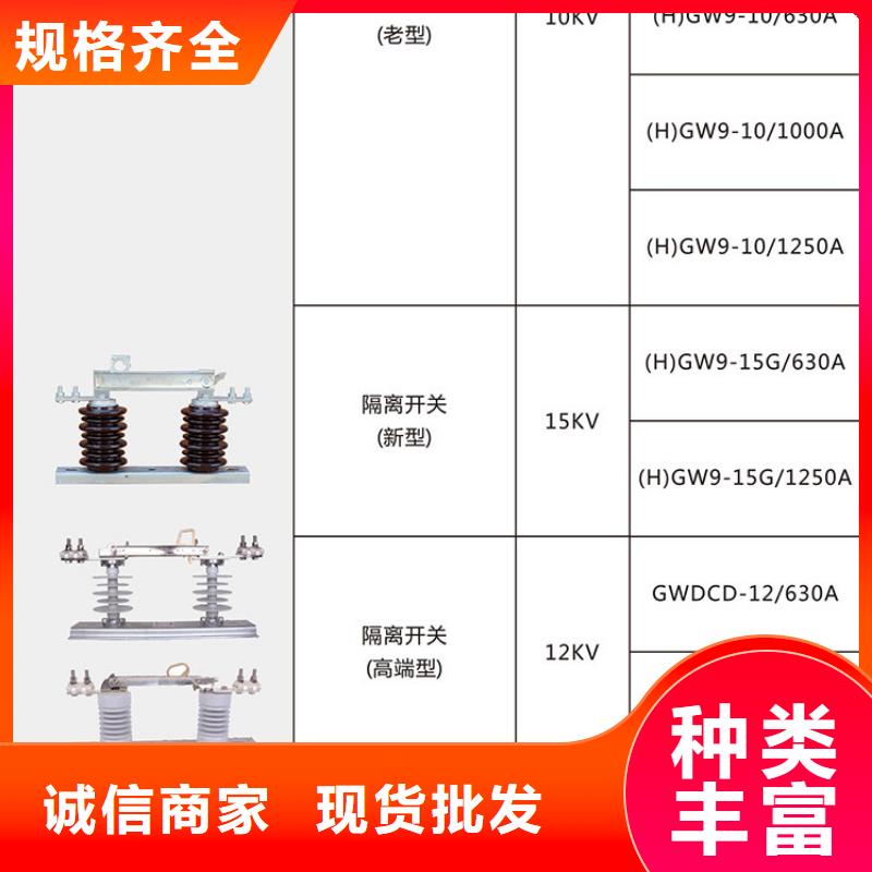 GW9-15W/1250户外高压交流隔离开关