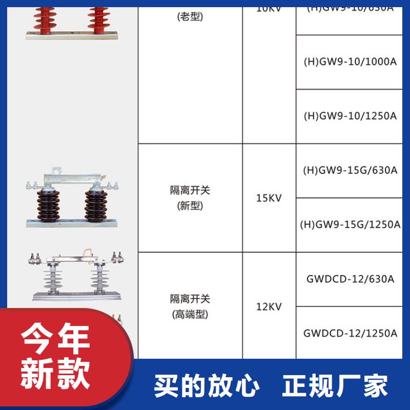 户外高压隔离开关HGW1-10/630A