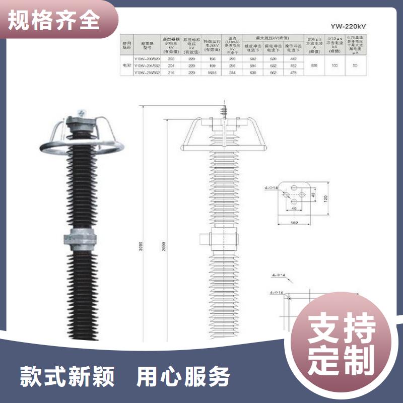 柳市厂家供应金属氧化物避雷器YH10WZ-54/134】