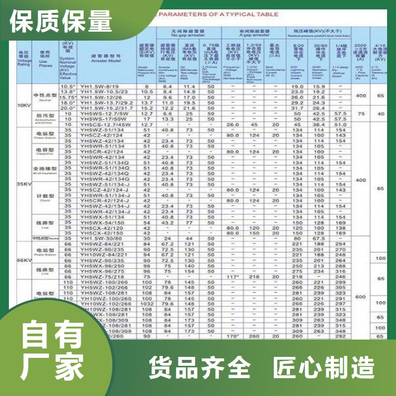 白沙县_避雷器Y5WR1-7.6/27【羿振电力设备】