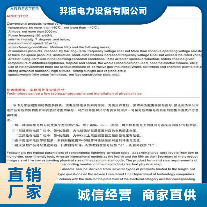 避雷器YH2.5WZ-0.9/2.4KV【羿振电气】