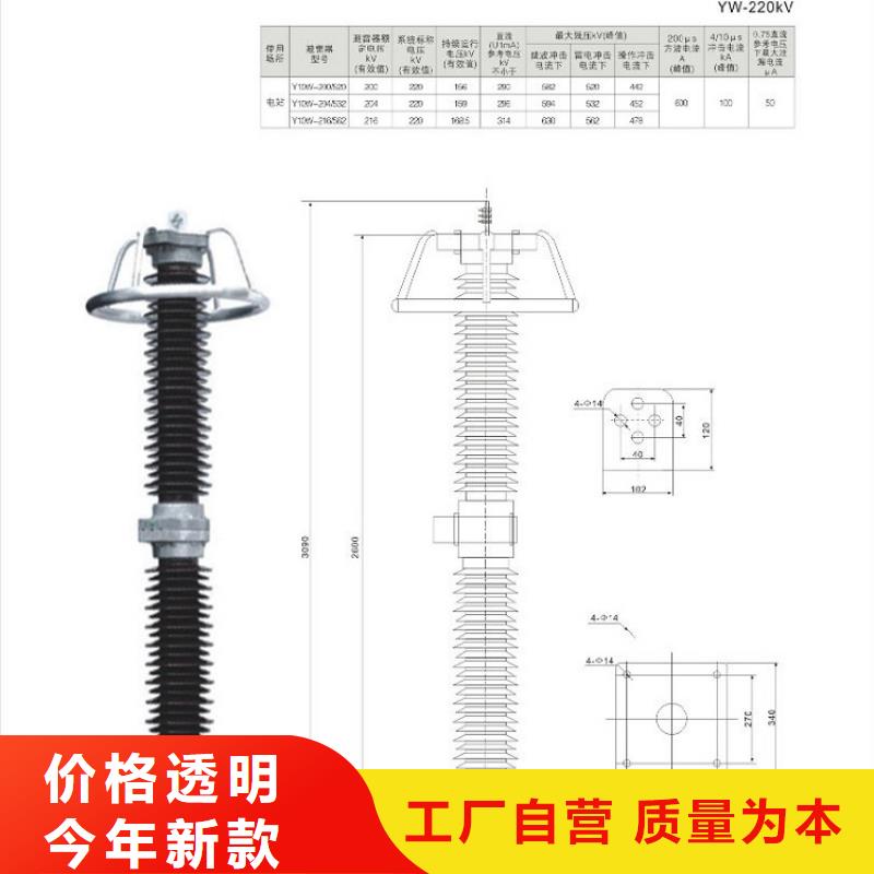 氧化锌避雷器HY5WX-51/134【羿振电气】