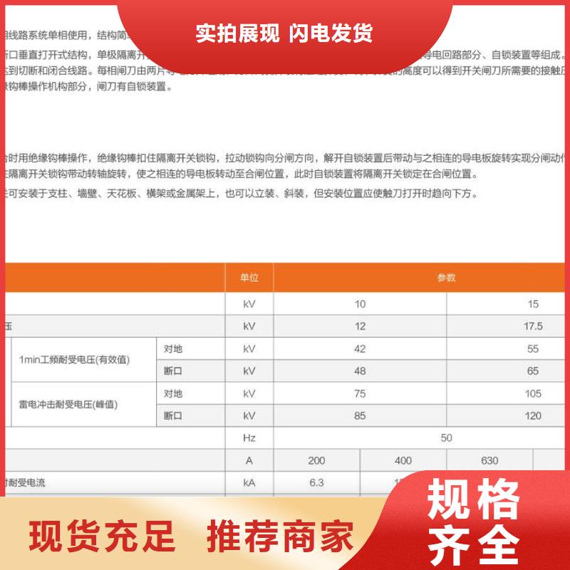 【羿振电气】隔离开关HGW9-15/630