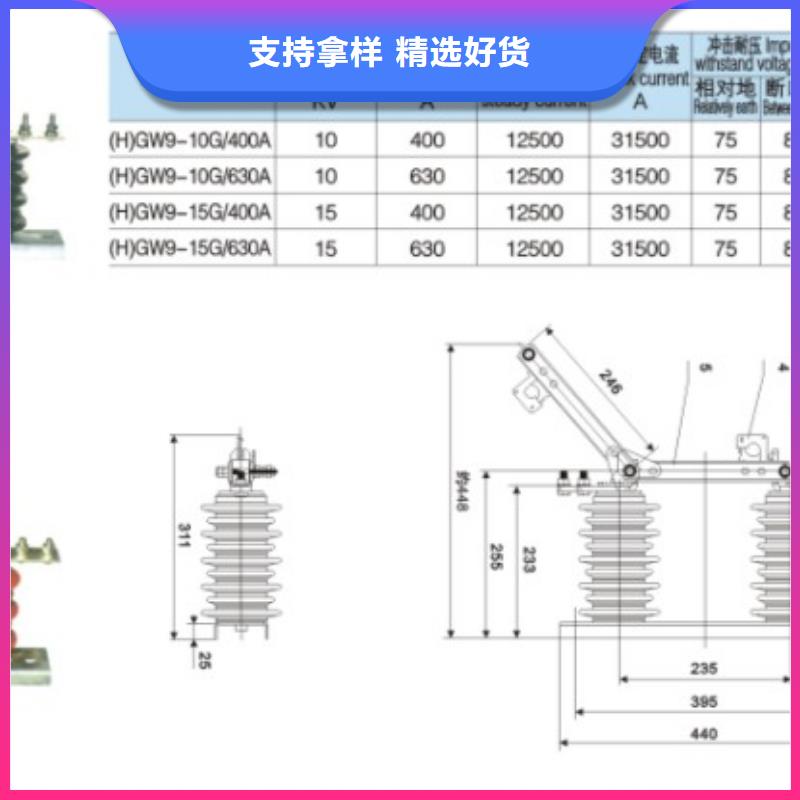 _户外高压隔离开关GW9-15W/200