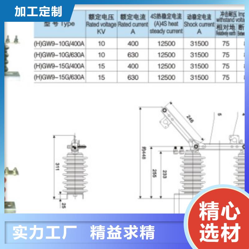 _户外高压隔离开关GW9-12KV/400