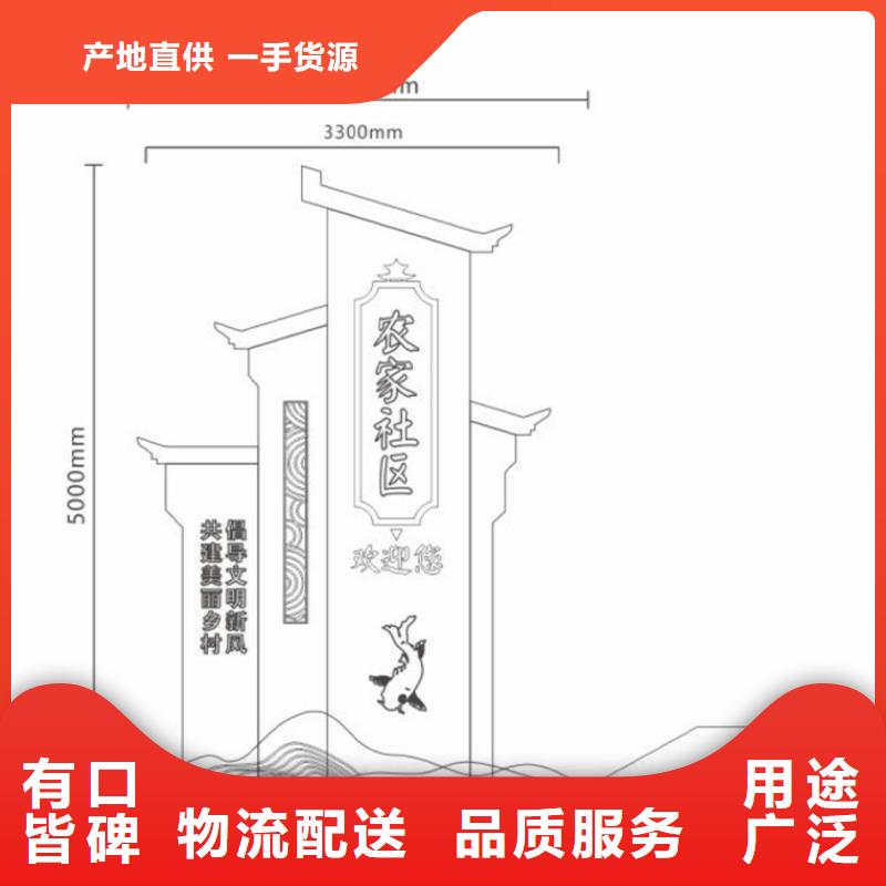 仿古美丽乡村标牌品质过关