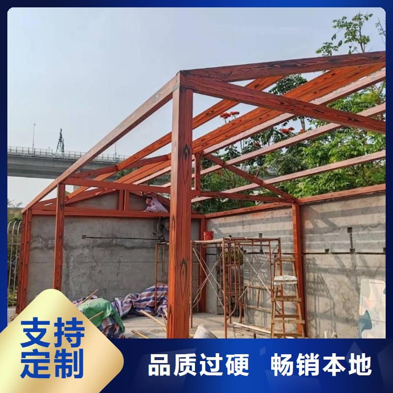 仿古园林建筑木纹漆全包施工价格