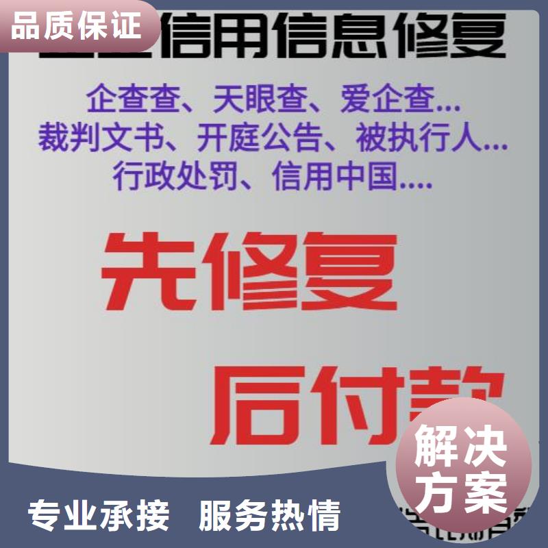 修复天眼查历史被执行人信息清除优质服务