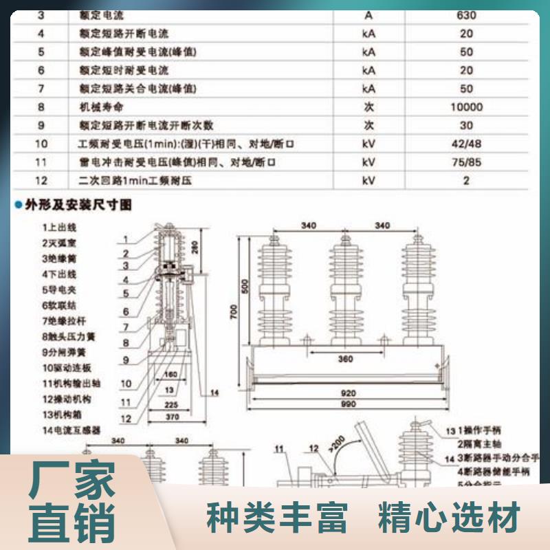 ZW37-40.5/2000户外柱上断路器