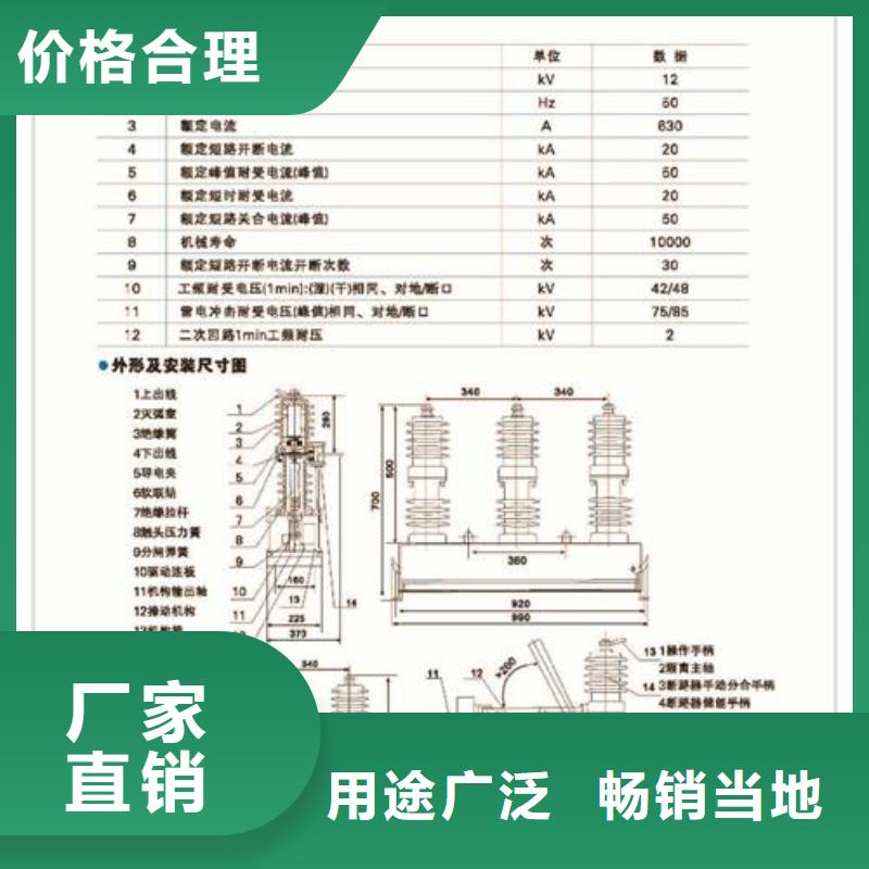 ZN12-12/630真空断路器