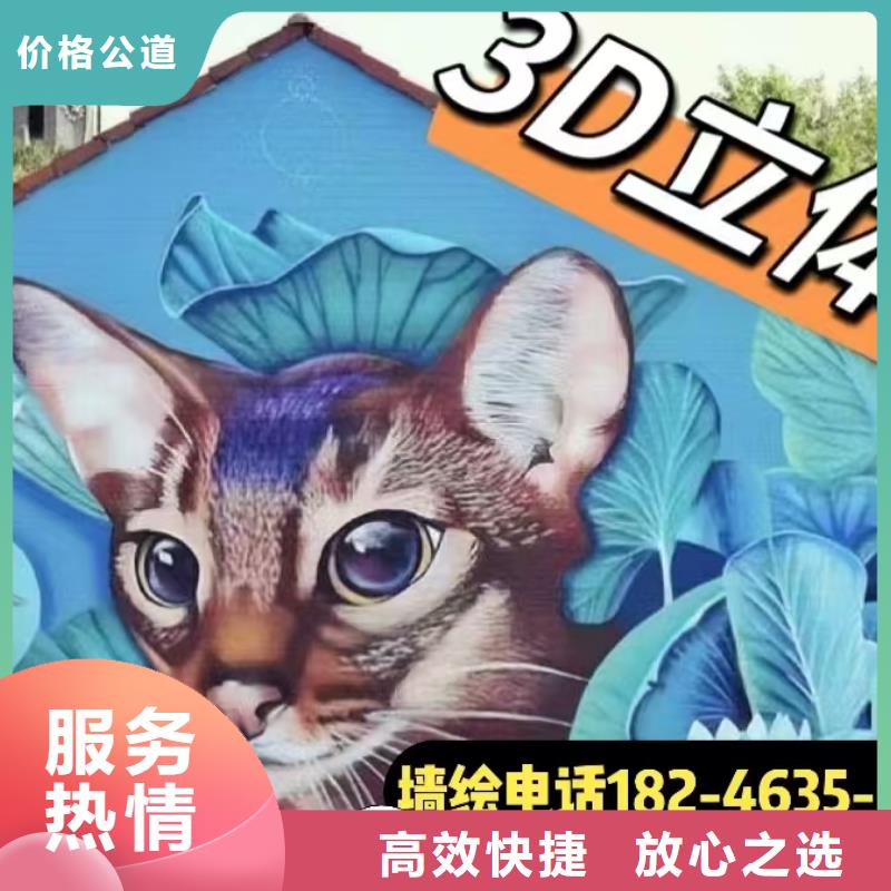 牡丹江专业墙绘手绘3D彩绘户外墙画注重质量